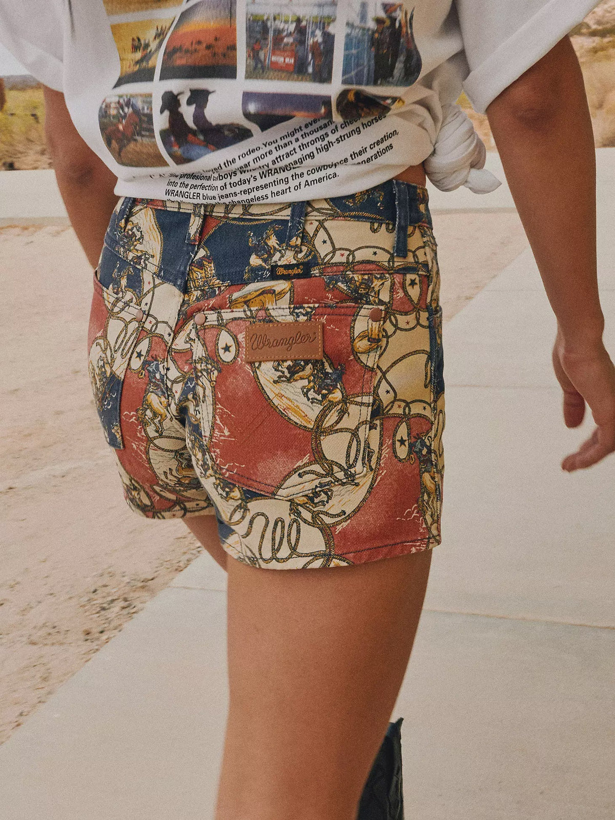 Wrangler Rodeo Shorts Wrangler Women's Cowboy Print Shorts Rodeo 112373441 – Southern Soule ...