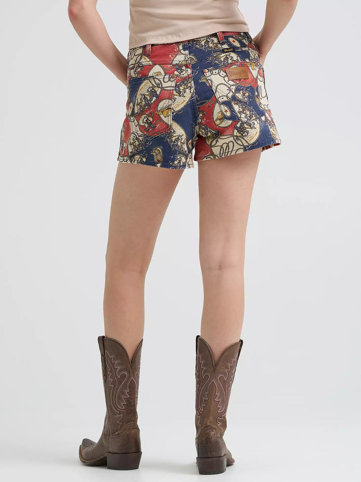 Wrangler Rodeo Shorts Wrangler Women's Cowboy Print Shorts Rodeo 112373441 – Southern Soule ...
