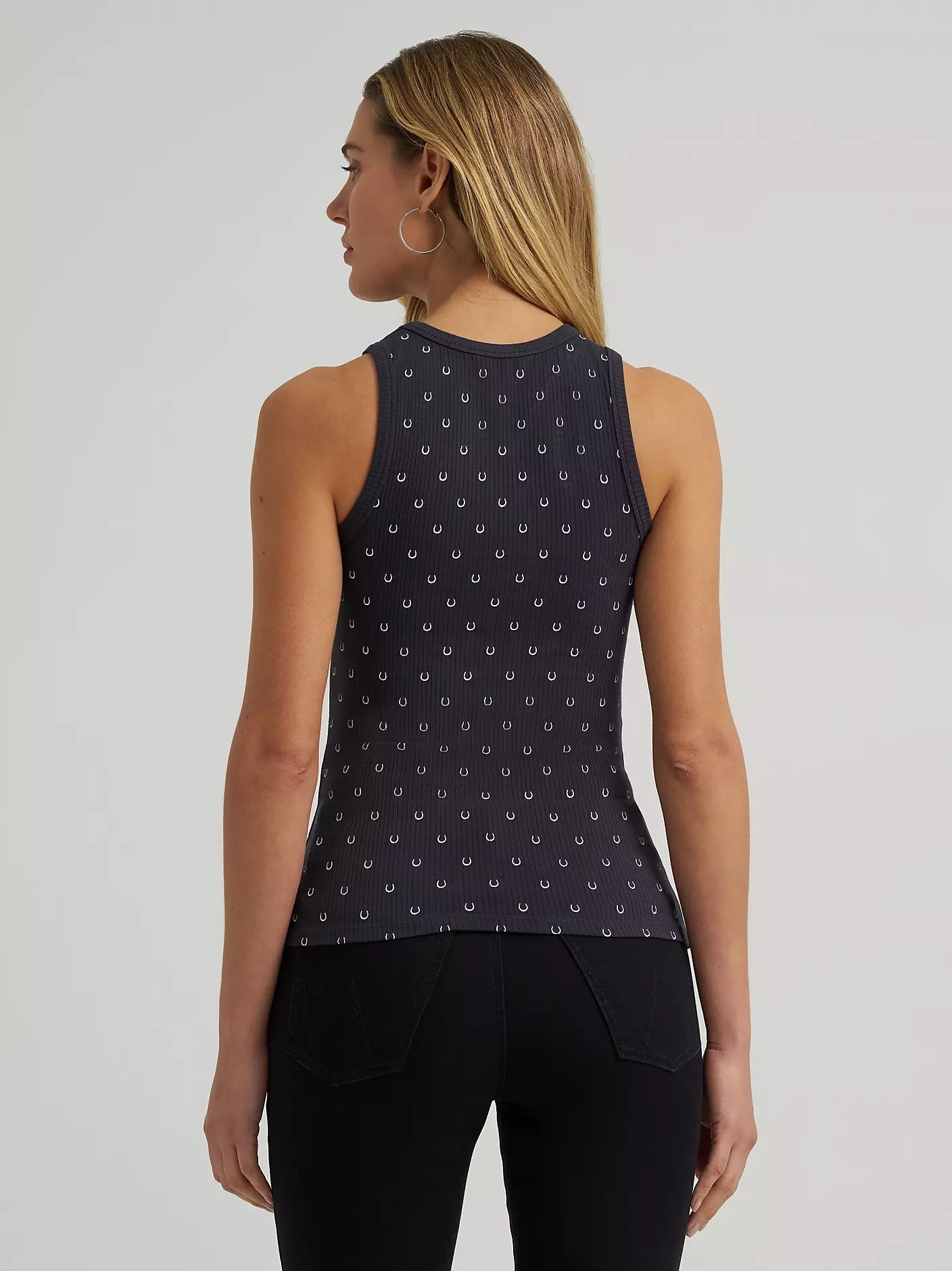 Wrangler Women's Horseshoe Tank Black 112375060 - Southern Soule Designs