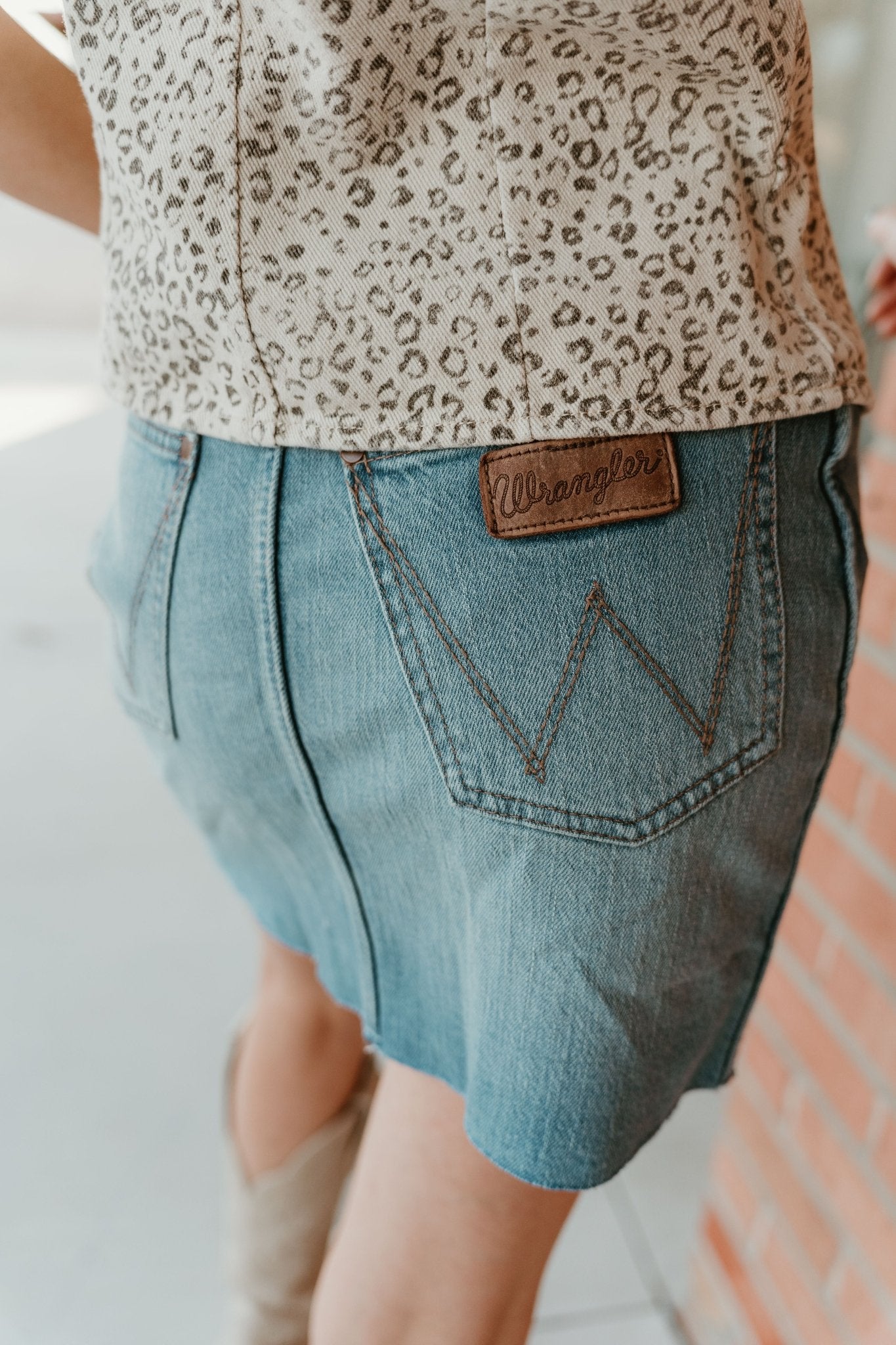 Wrangler Women's Retro Bailey Denim Skirt River 112364627 - Southern Soule Designs