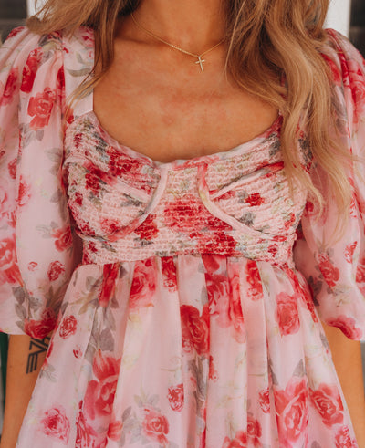 Red Leah Mini dress S1498D