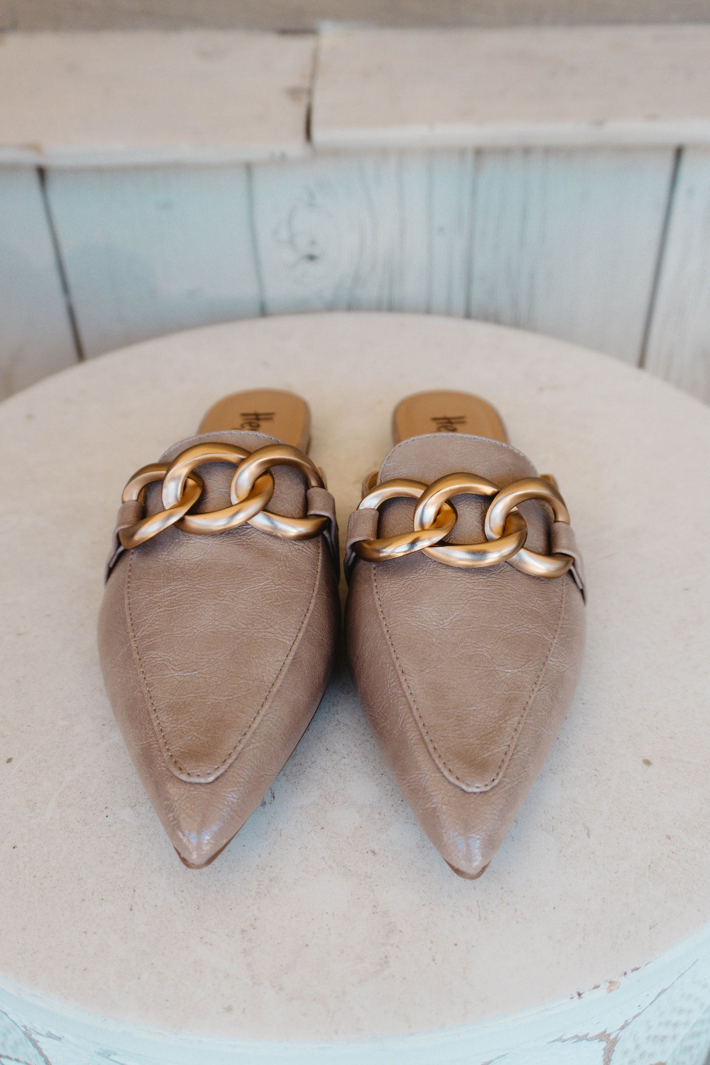 Playin For Keeps Mule Taupe