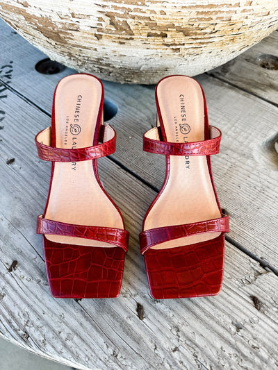 Yaya Sandal Red - Southern Soule Designs