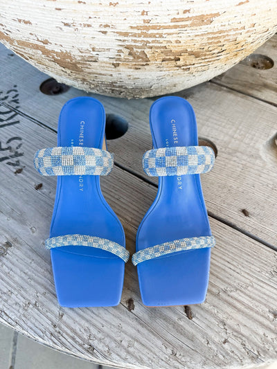 Yessenia Sandal Blue - Southern Soule Designs