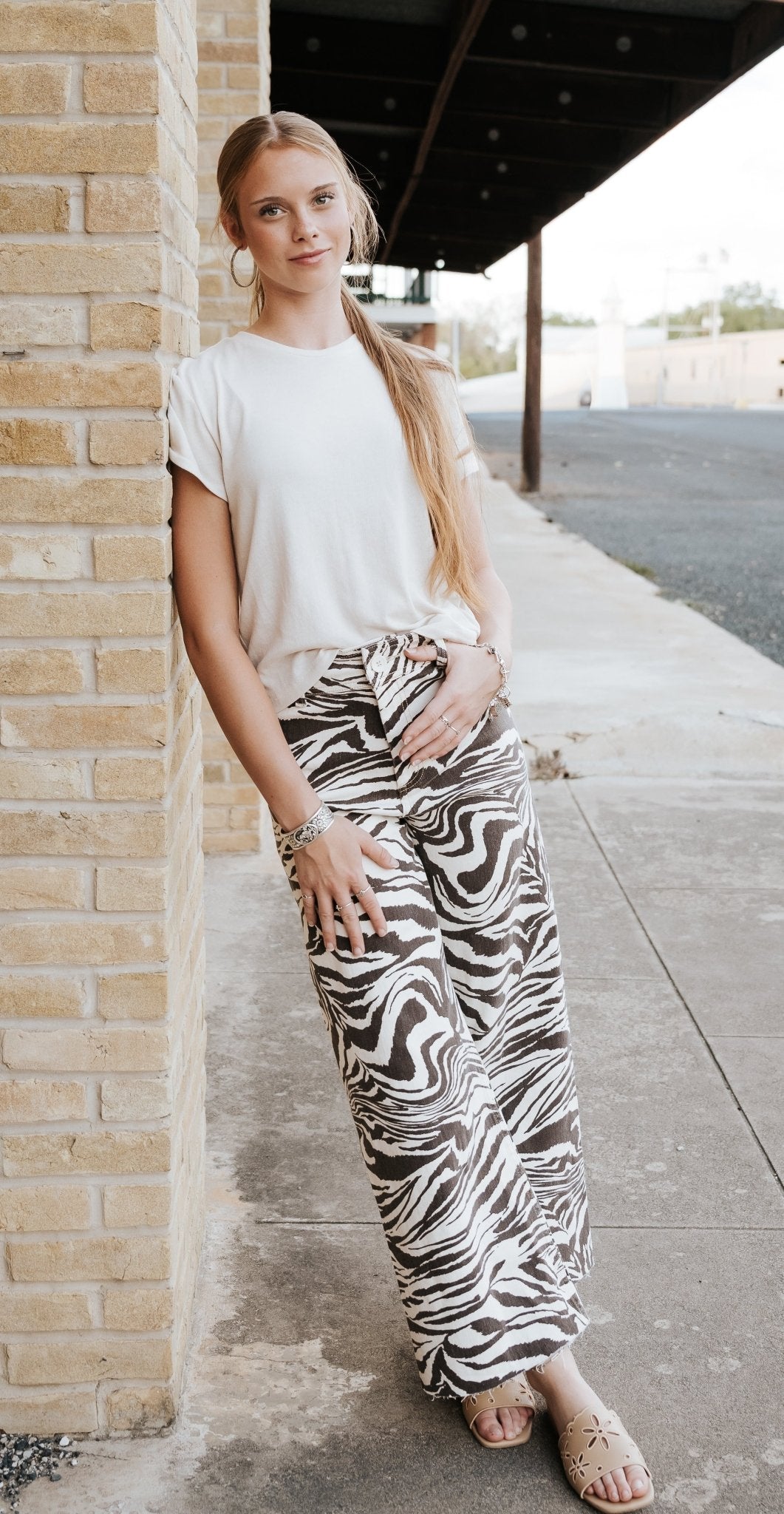 Zebra Print Pants P5255 - Southern Soule Designs