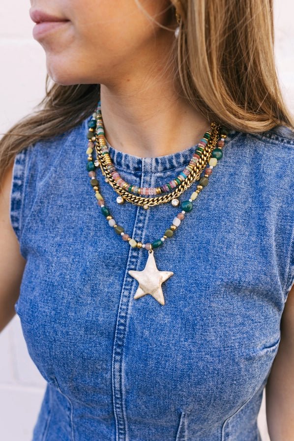 Ziggy Star Layered Necklace - Southern Soule Designs