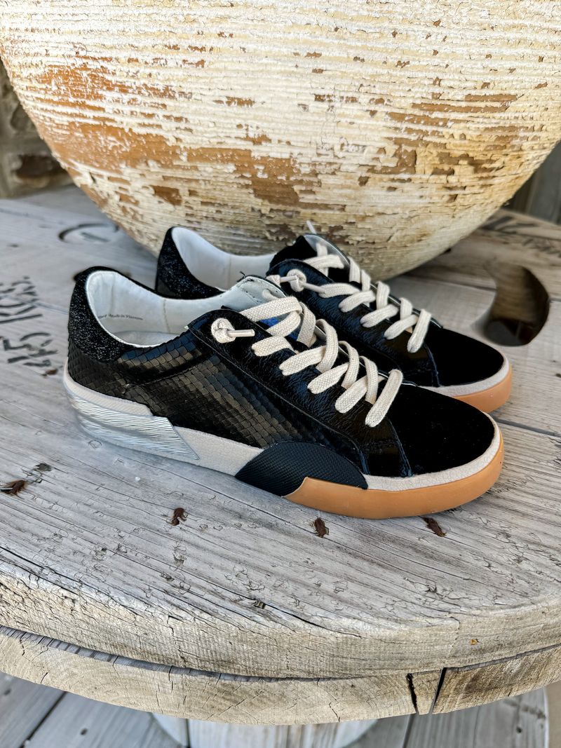 Zina Onyx Embossed Leather - Southern Soule Designs