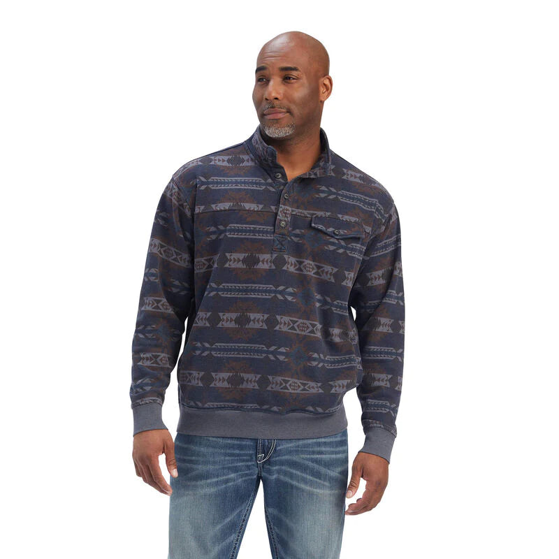 Ariat Men’s Overdyed Washed Sweater Blue