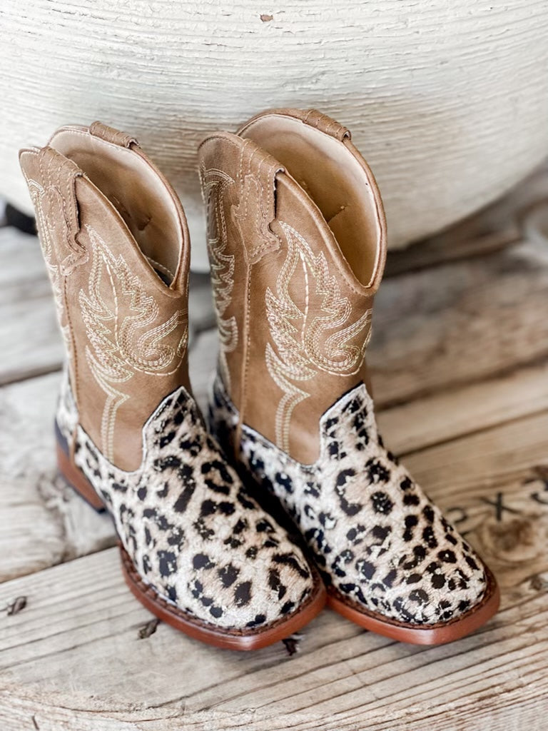 Roper Leopard Sparkle Girl Boot