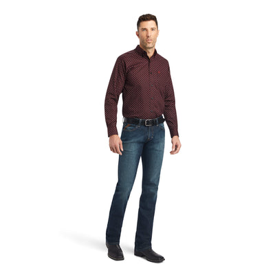 Ariat MNS Wesson LS Shirt Rio Red