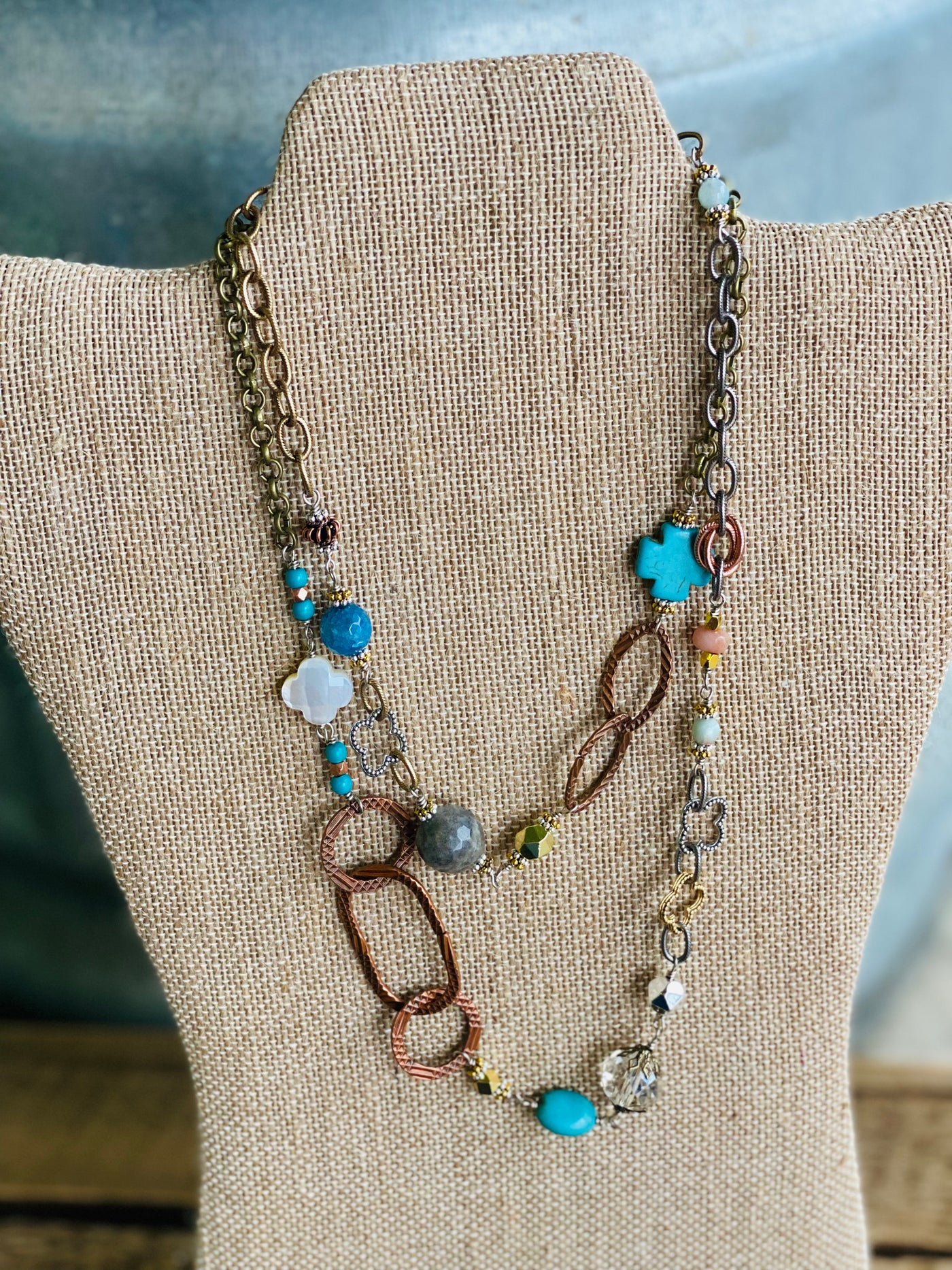 Julio Designs Hispaniola Eclectic Beads/Charm Necklace