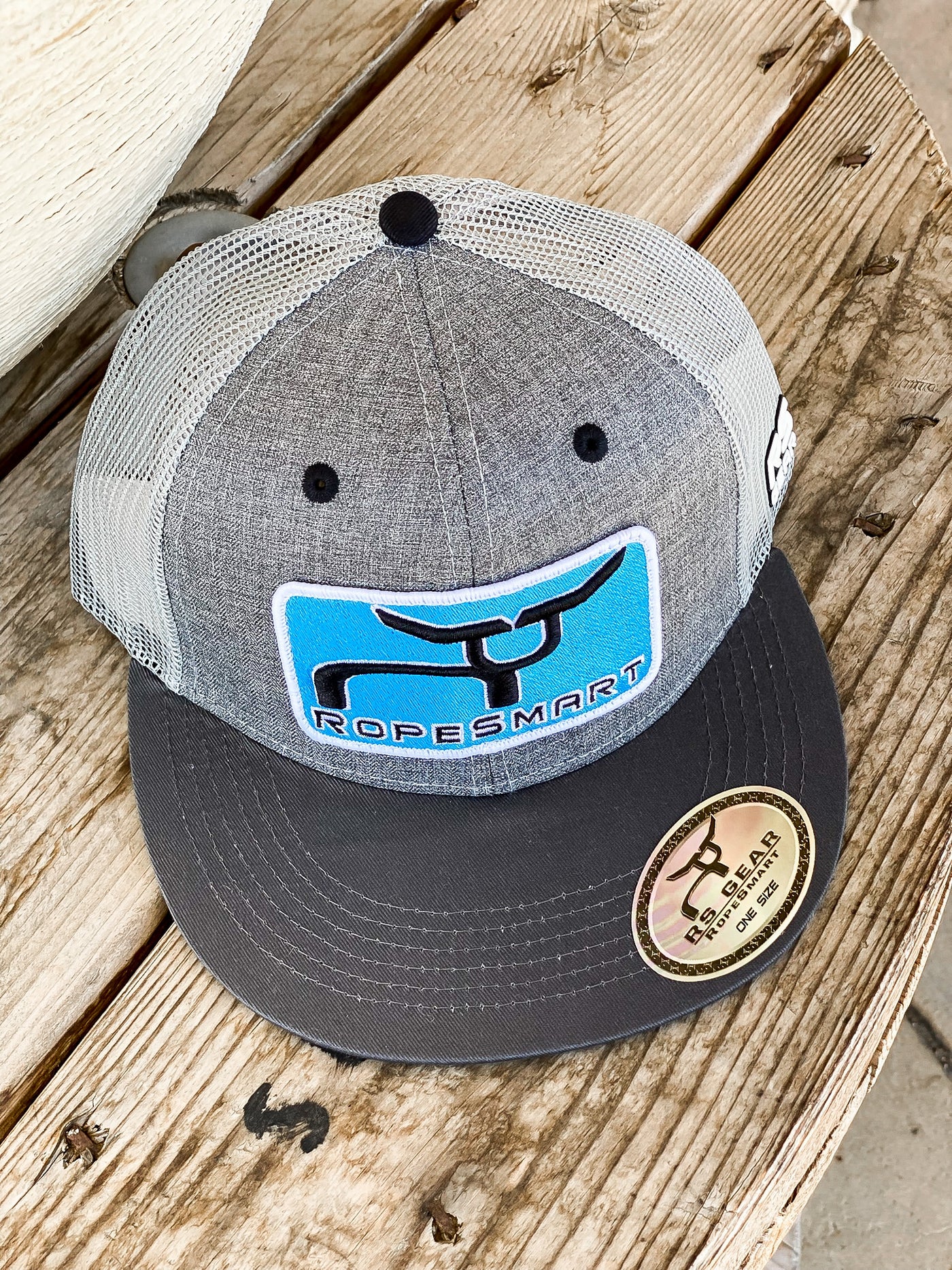 Ropesmart Heather Grey Bill/Teal Patch