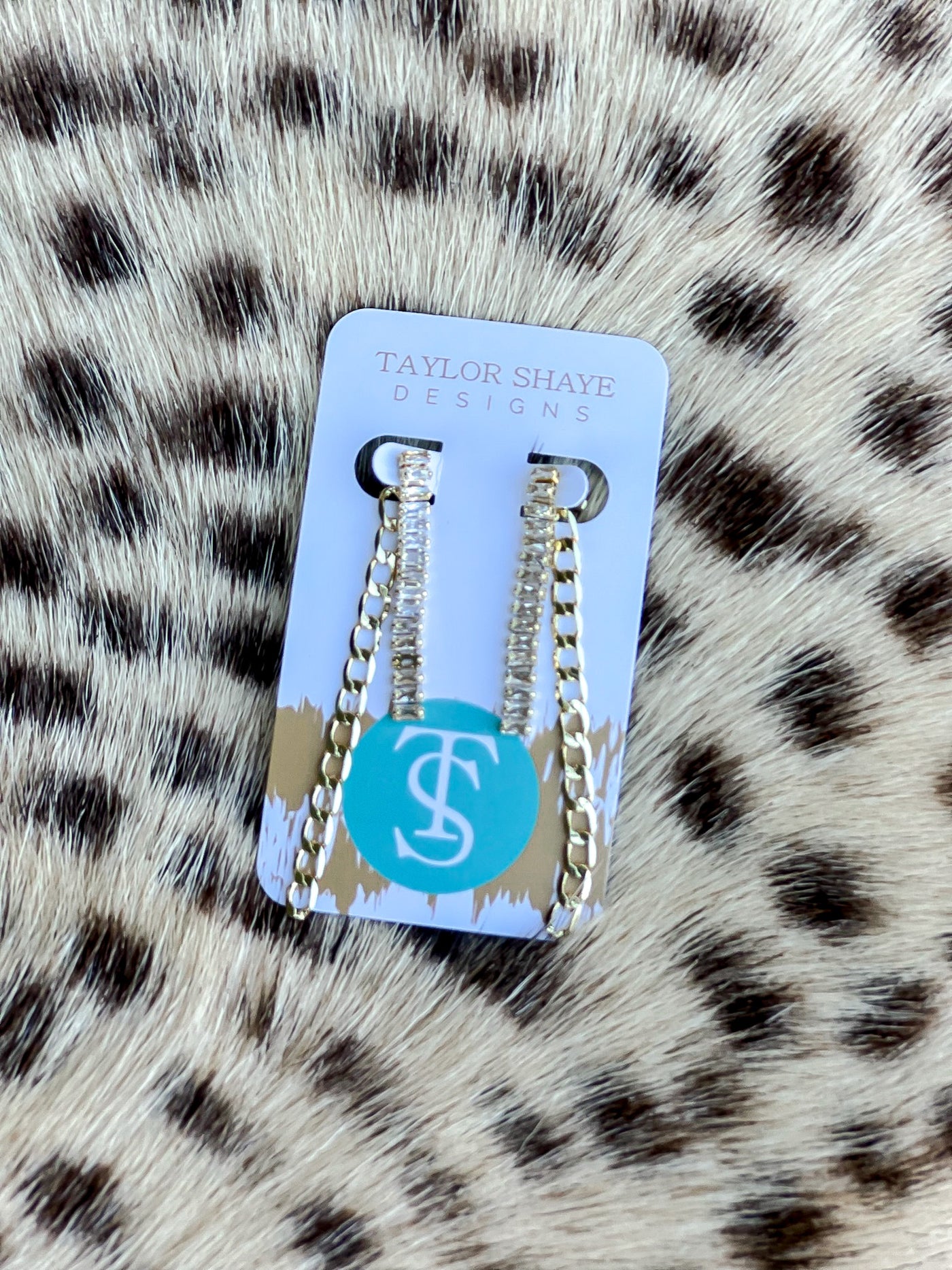 Dixie CZ Chain Drops by Taylor Shaye Designs