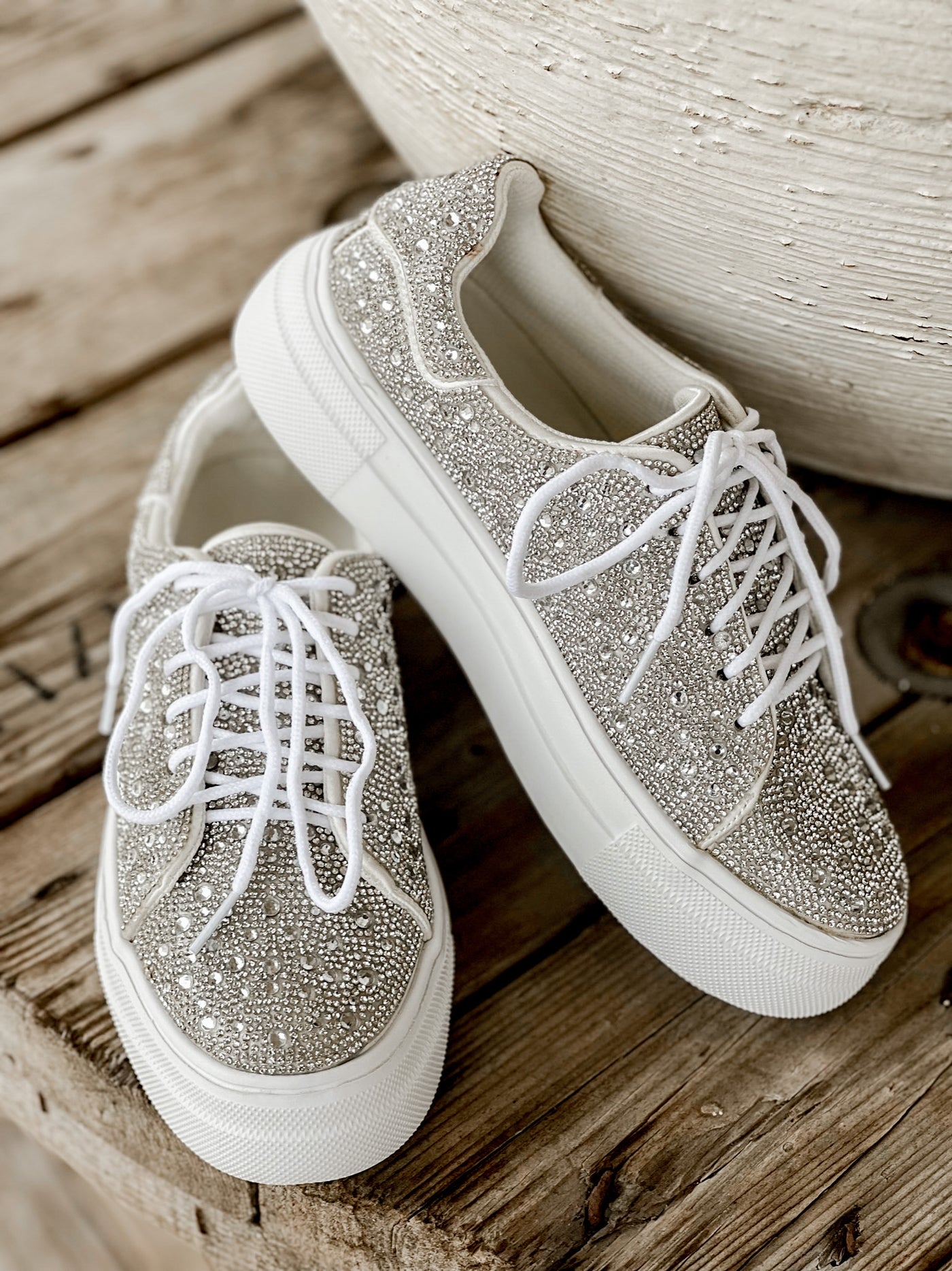 Corky’s Bedazzle Clear Rhinestone Sneakers