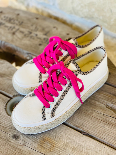 Cruz Cream Leopard Pink Sneaker