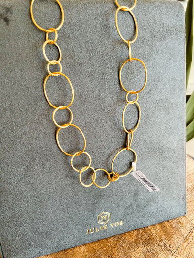 Julie Vos Colette Textured Necklace Gold