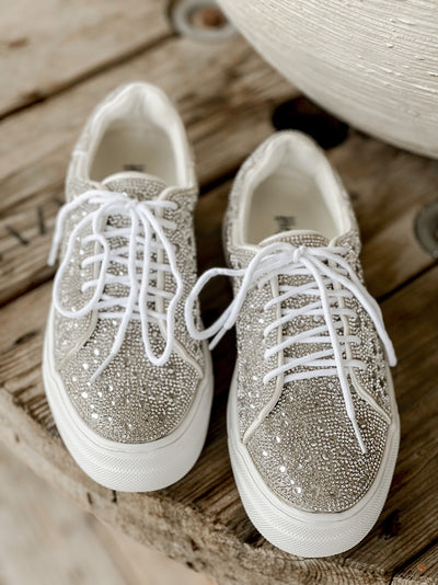 Corky’s Bedazzle Clear Rhinestone Sneakers