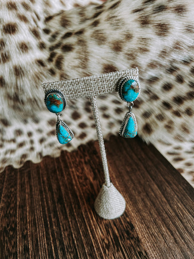 Elouise Kee Navajo Turq earrings