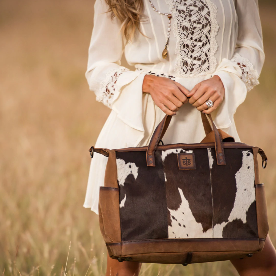 Cowhide Diaper Bag by STS Ranchwear
