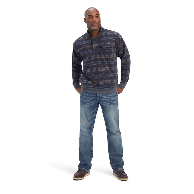 Ariat Men’s Overdyed Washed Sweater Blue