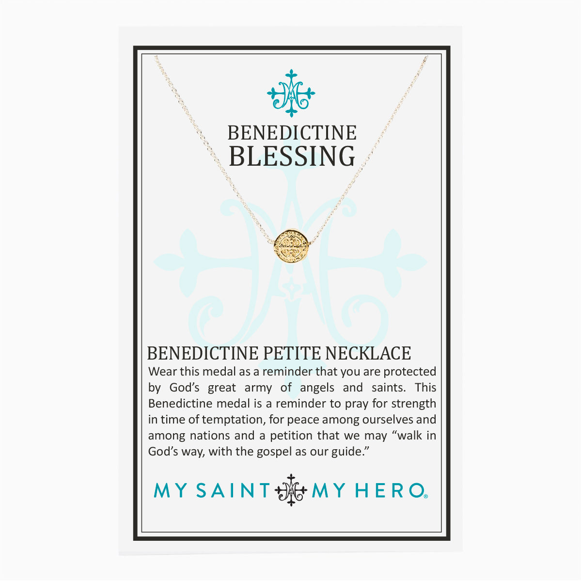 Benedictine Petite Necklace by My Saint My Hero