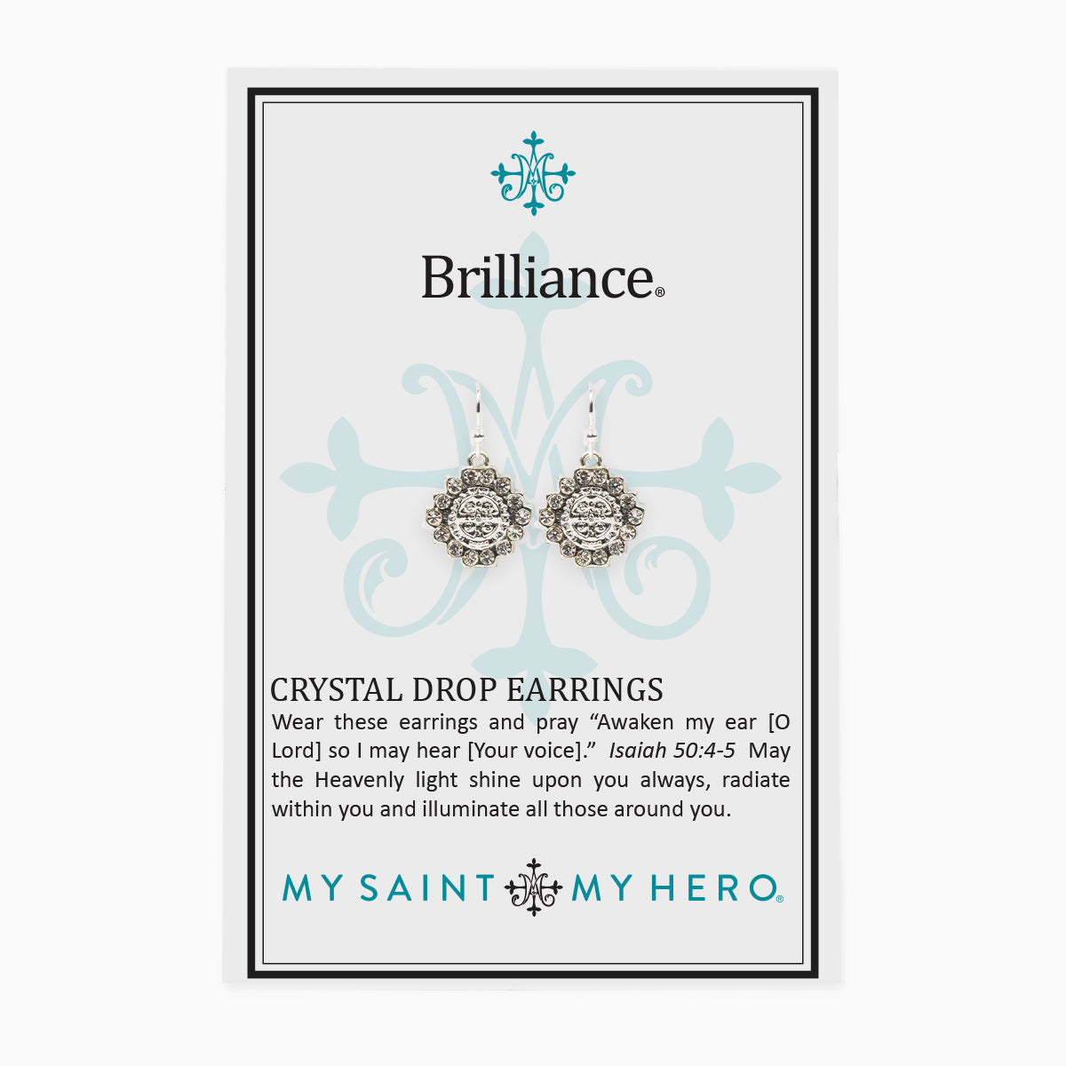 Brilliance Crystal Drop Earrings by My Saint My Hero