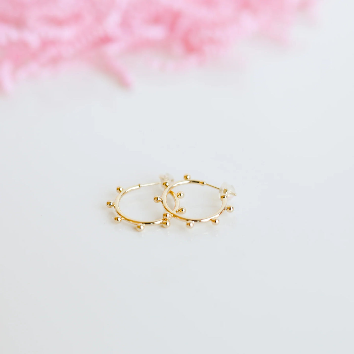 Beaded Blondes Hailey Gold Small Hoops